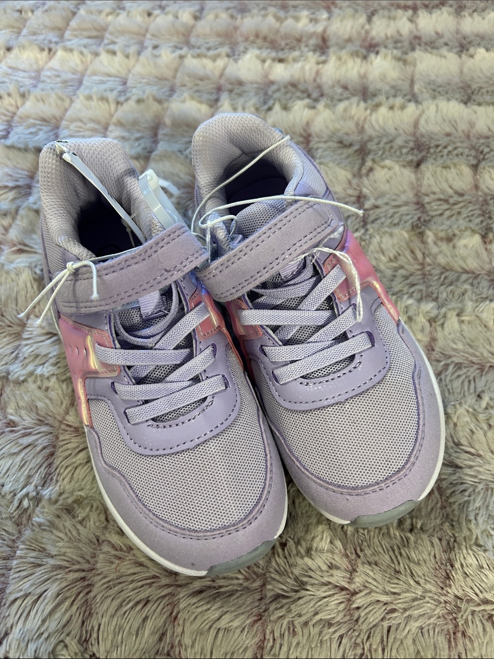 Cat & Jack Kids Lavender Athletic Sneakers with Pink Accent size 12 new